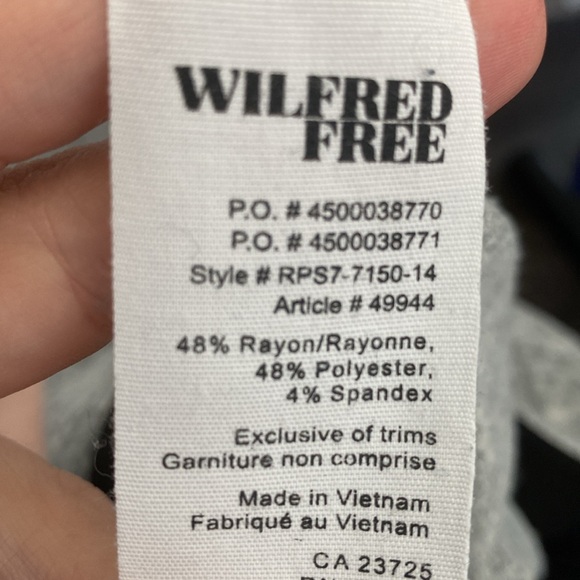 Wilfred free above the knee skirt with side ruching. Size xxs - Picture 2 of 3